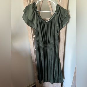 Loft green silk sundress. Size 16 plus